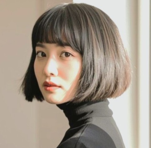 ショートヘアの女性
